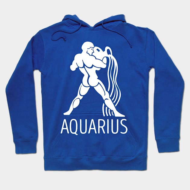 Astrological Zodiac Tee Shirts - Aquarius the Water-Bearer Hoodie by Nonstop Shirts